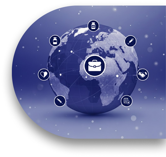 Abstract Glowing Globe Graphic